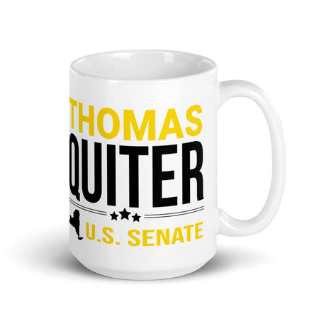 Quiter for US Senate White glossy mug by Proud Libertarian - Vysn