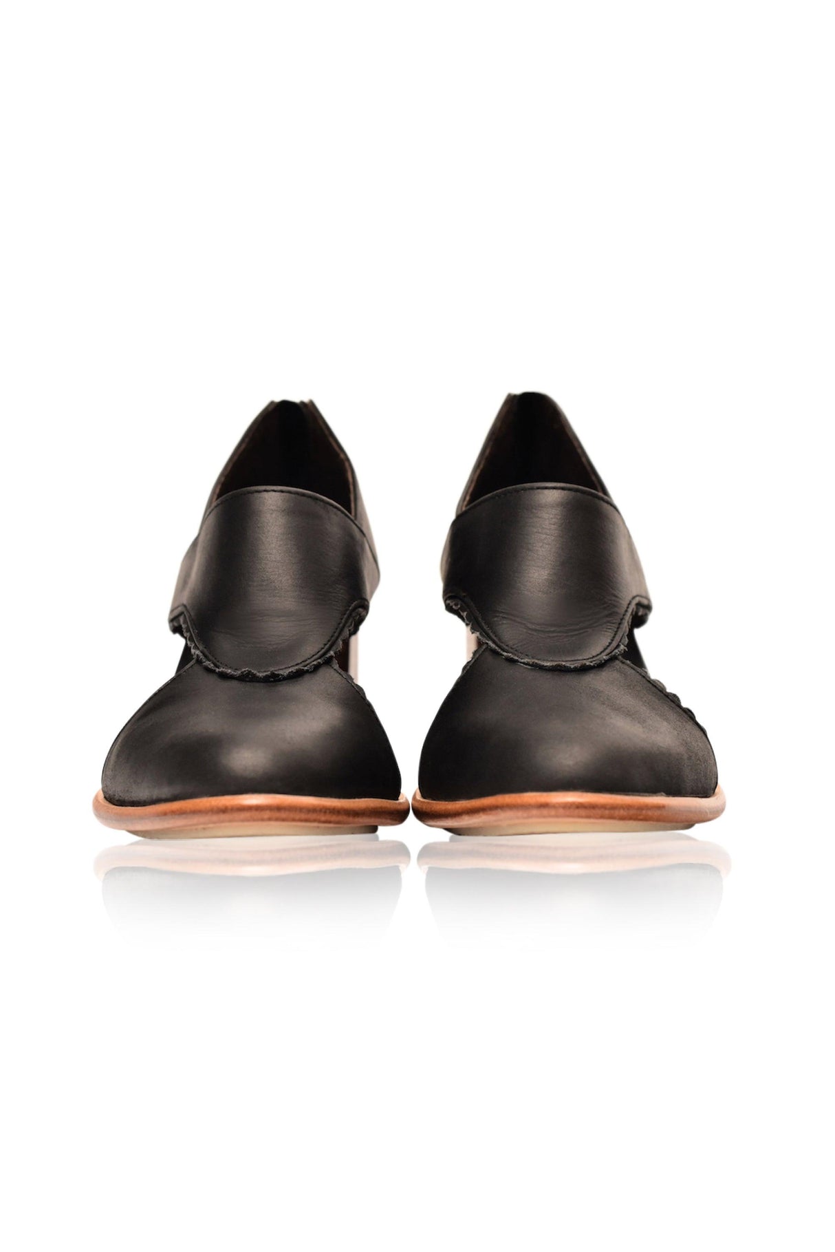 Rain Kiss Leather Booties by ELF - Vysn