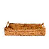 Rattan Tray with Handles by POPPY + SAGE - Vysn