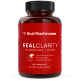 RealClarity - Lion's Mane, Ashwagandha, Rhodiola and Bacopa by Real Mushrooms - Vysn