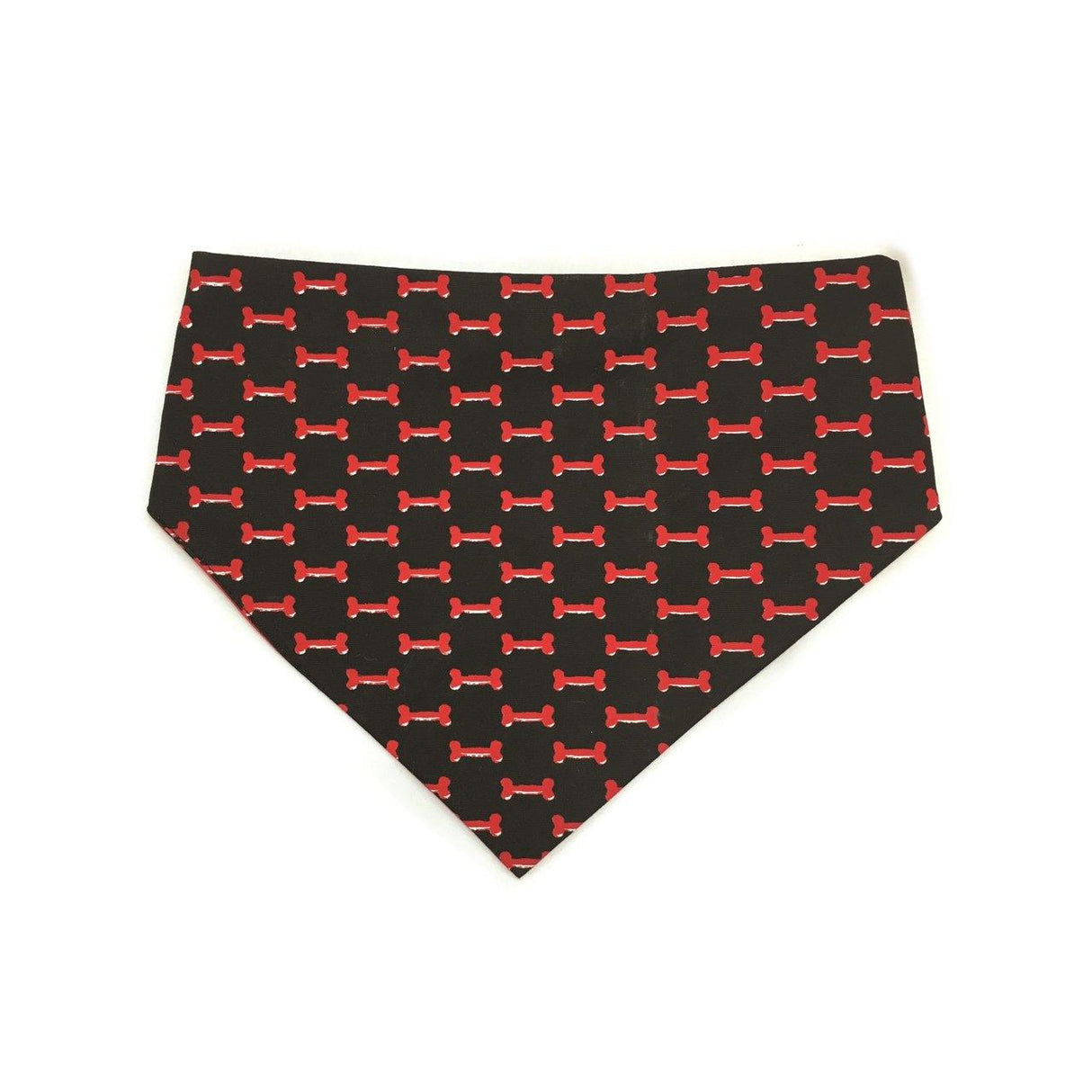 Red & Black Reversible Dog Bandana by Uptown Pups - Vysn