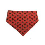 Red & Black Reversible Dog Bandana by Uptown Pups - Vysn