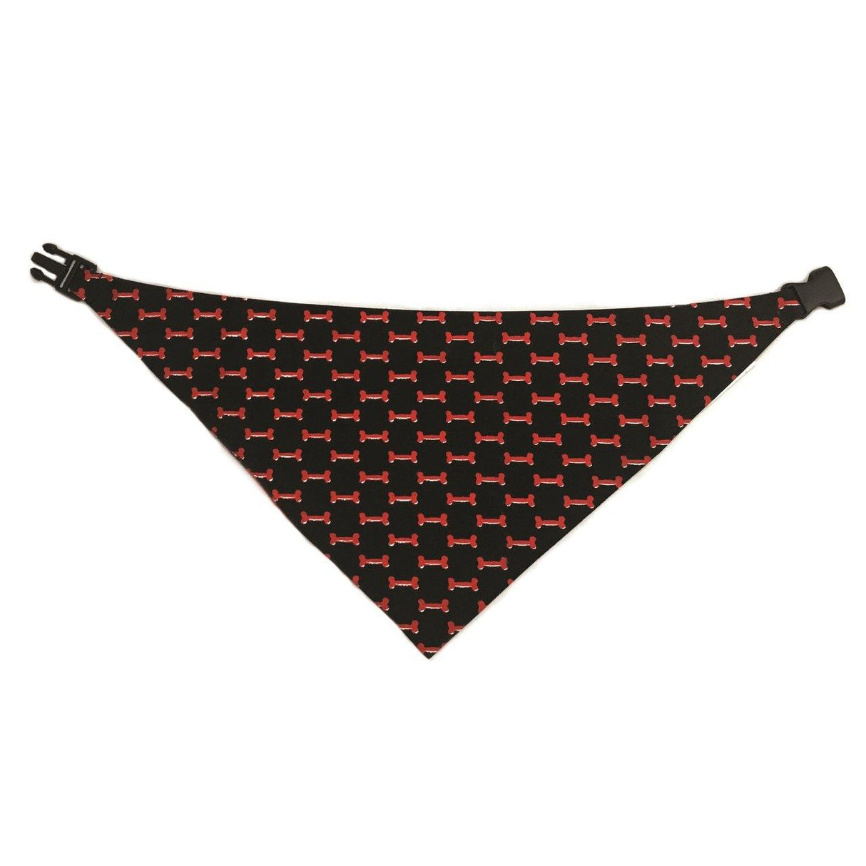 Red & Black Reversible Dog Bandana by Uptown Pups - Vysn