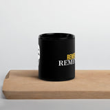 Remember, Remember, Anonymous Mask Black Glossy Mug by Proud Libertarian - Vysn