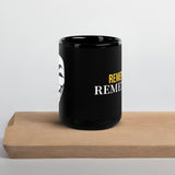 Remember, Remember, Anonymous Mask Black Glossy Mug by Proud Libertarian - Vysn