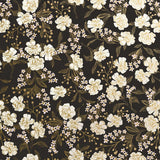 Retro Floral Charcoal Gift Wrap by Present Paper - Vysn