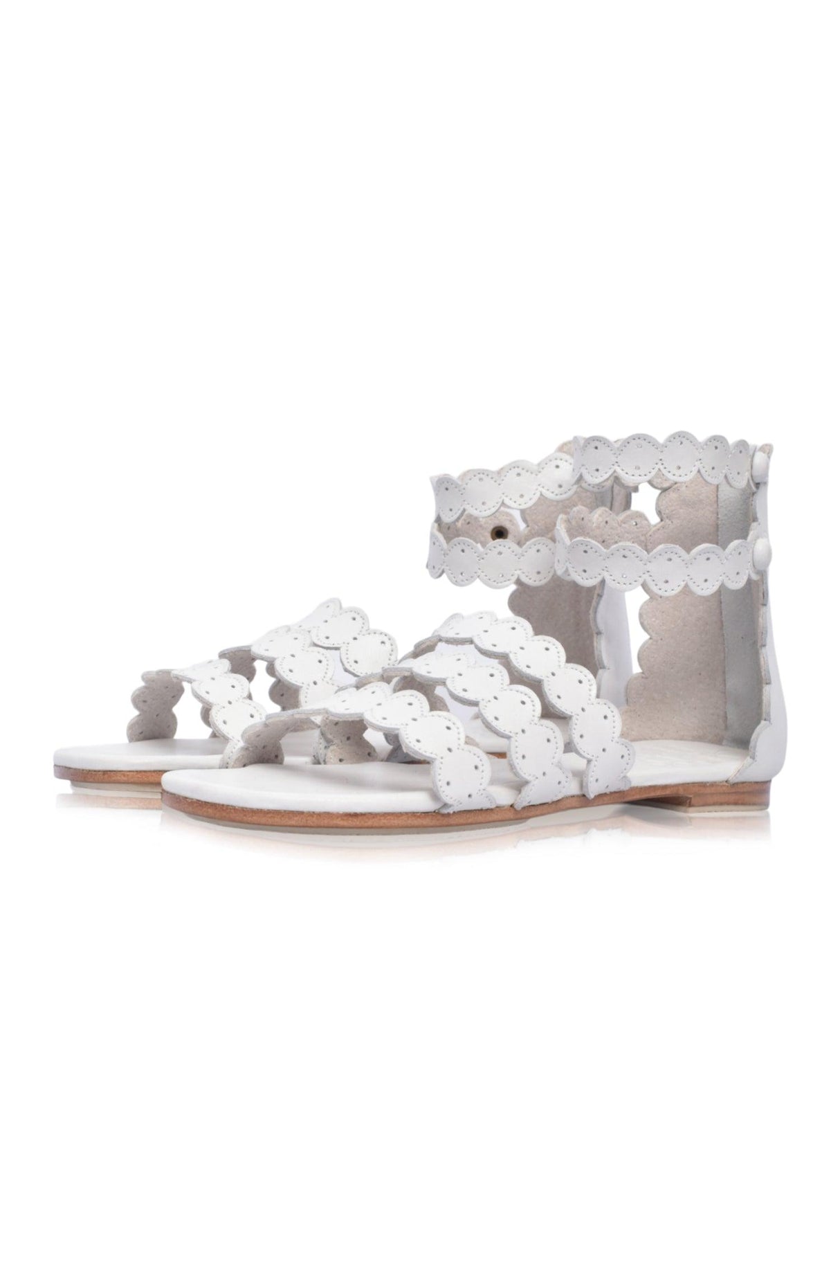 Rimini Boho Leather Sandals by ELF - Vysn