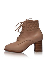 Rising Mara Leather Heel Booties by ELF - Vysn