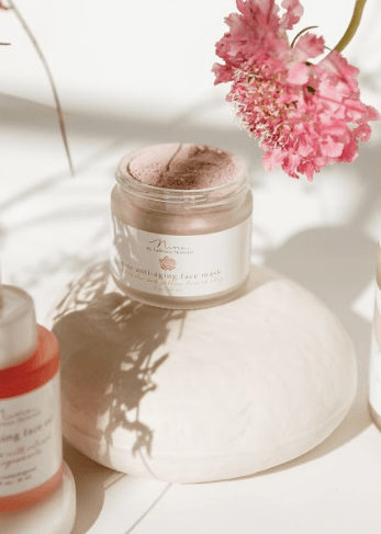 Rose Anti-Aging Face Mask with Kaolin and Yellow French Clay by LaBruna Skincare - Vysn