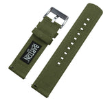 Samsung Galaxy Watch3 | Army Green Canvas by Barton Watch Bands - Vysn