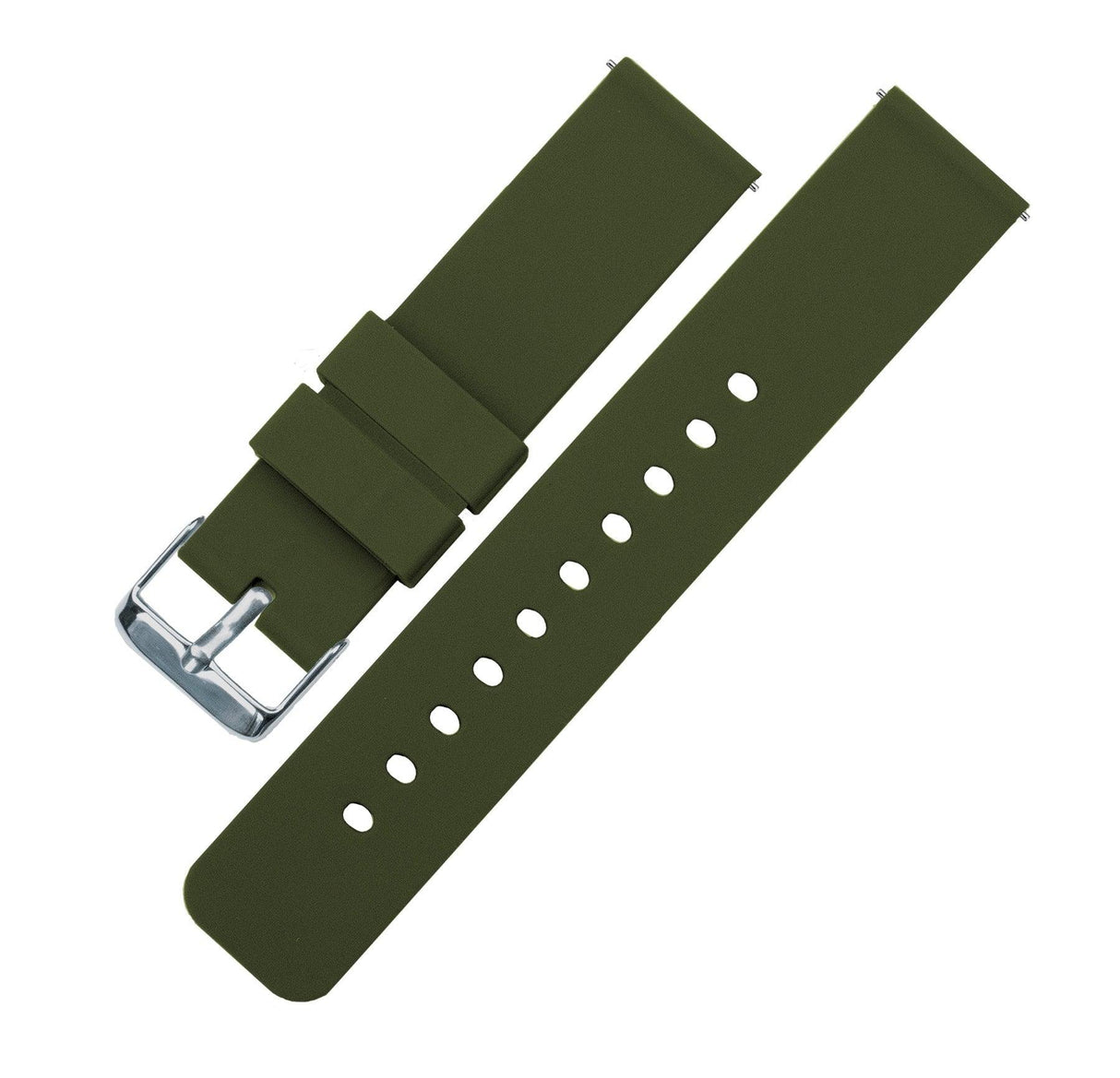 Samsung Galaxy Watch4 | Silicone | Army Green by Barton Watch Bands - Vysn