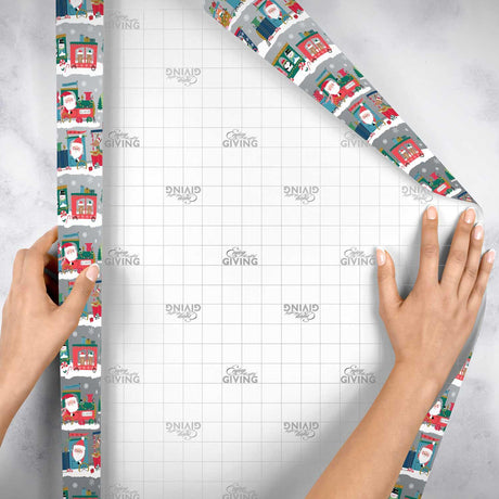 Santa's Train Christmas Gift Wrap by Present Paper - Vysn