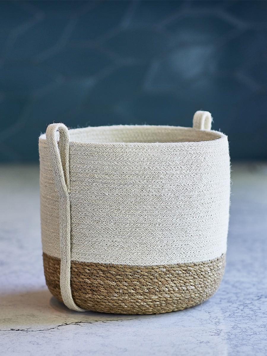 Savar Basket with Side Handle by KORISSA - Vysn