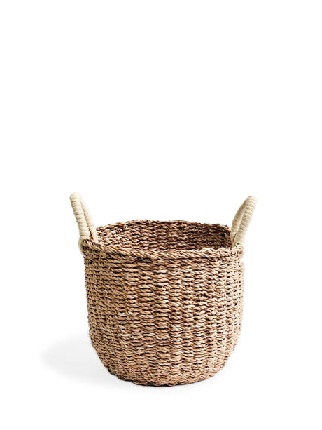 Savar Basket with White Handle by KORISSA - Vysn