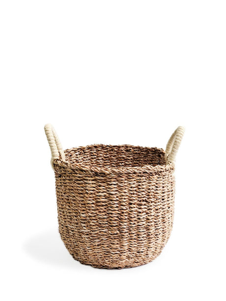 Savar Basket with White Handle by KORISSA - Vysn