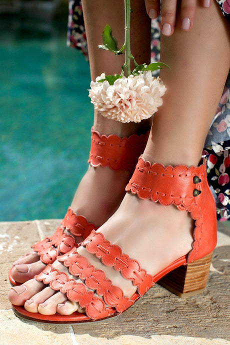 Seaside Leather Sandals by ELF - Vysn