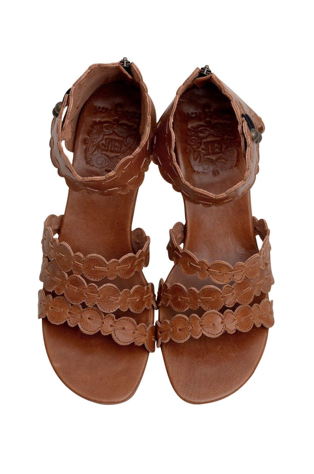 Seaside Leather Sandals by ELF - Vysn