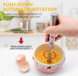 Semi-Automatic Egg Whisk Hand Push Egg Beater Stainless Steel Blender Mixer Whis by Plugsus Home Furniture - Vysn