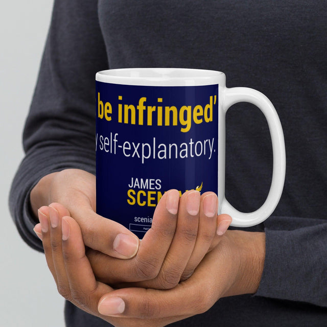 Shall not Be Infringed Sceniak for Senate White glossy mug by Proud Libertarian - Vysn