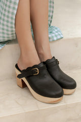 Sierra Convertible Leather Clogs by ELF - Vysn