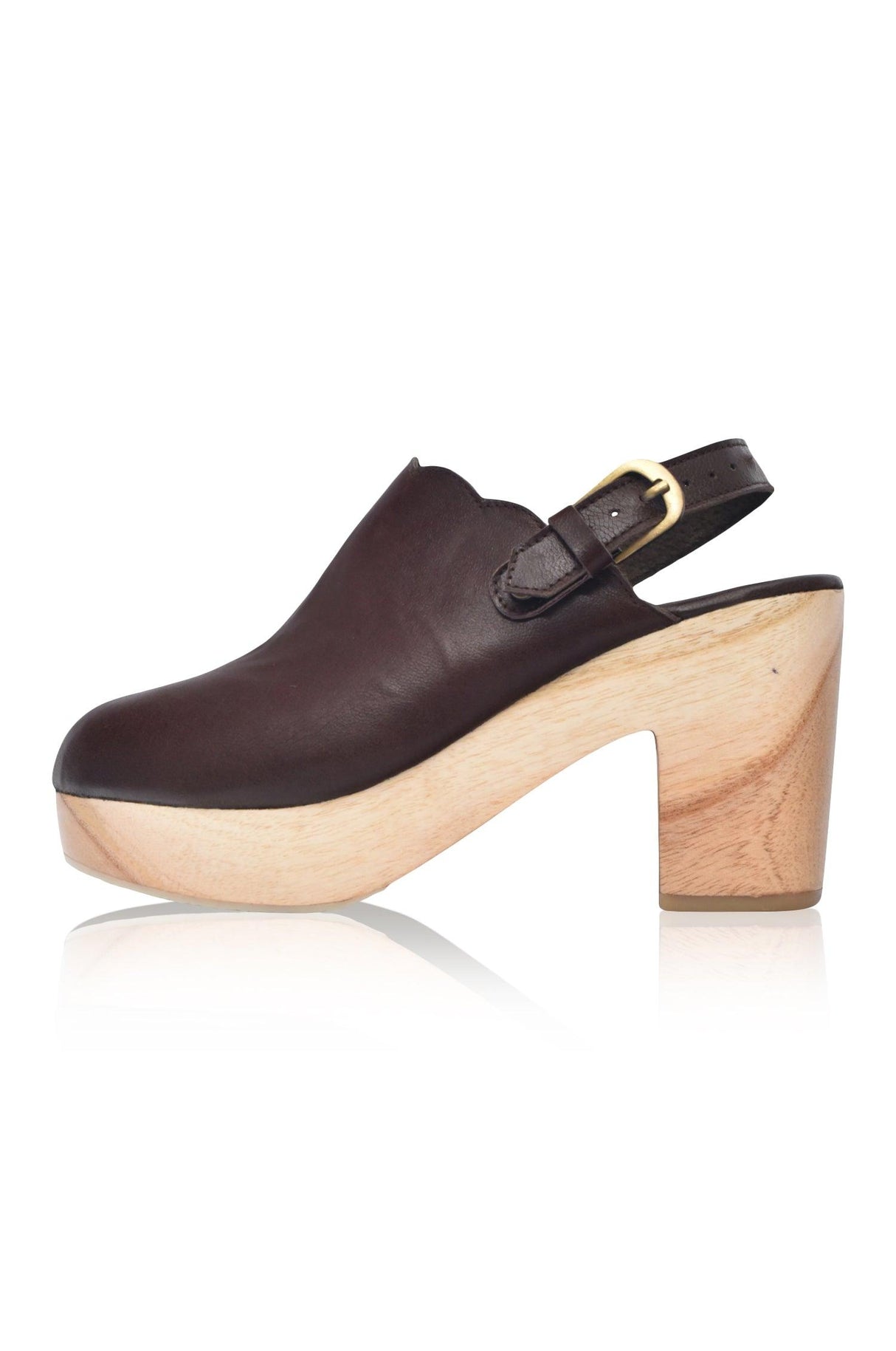 Sierra Convertible Leather Clogs by ELF - Vysn