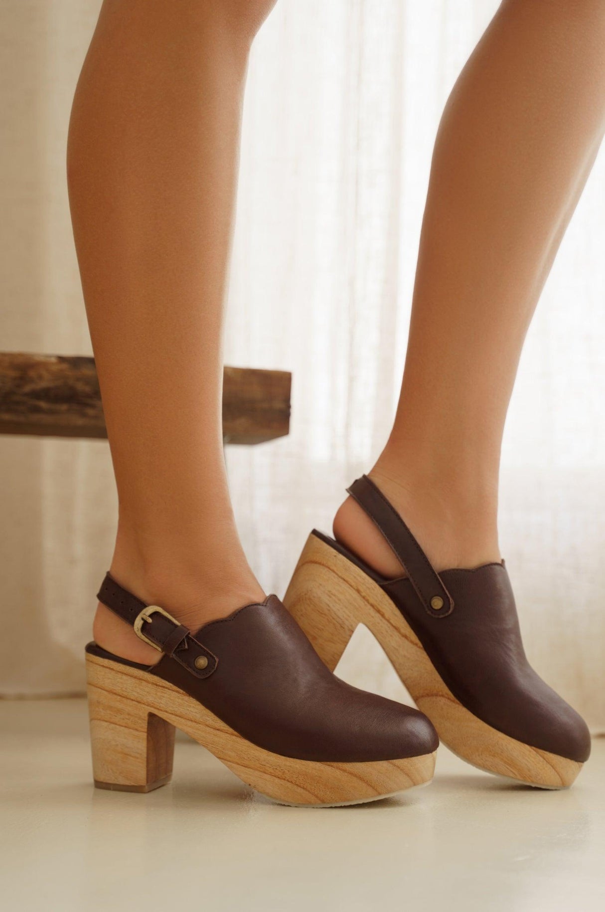 Sierra Leather Clogs by ELF - Vysn