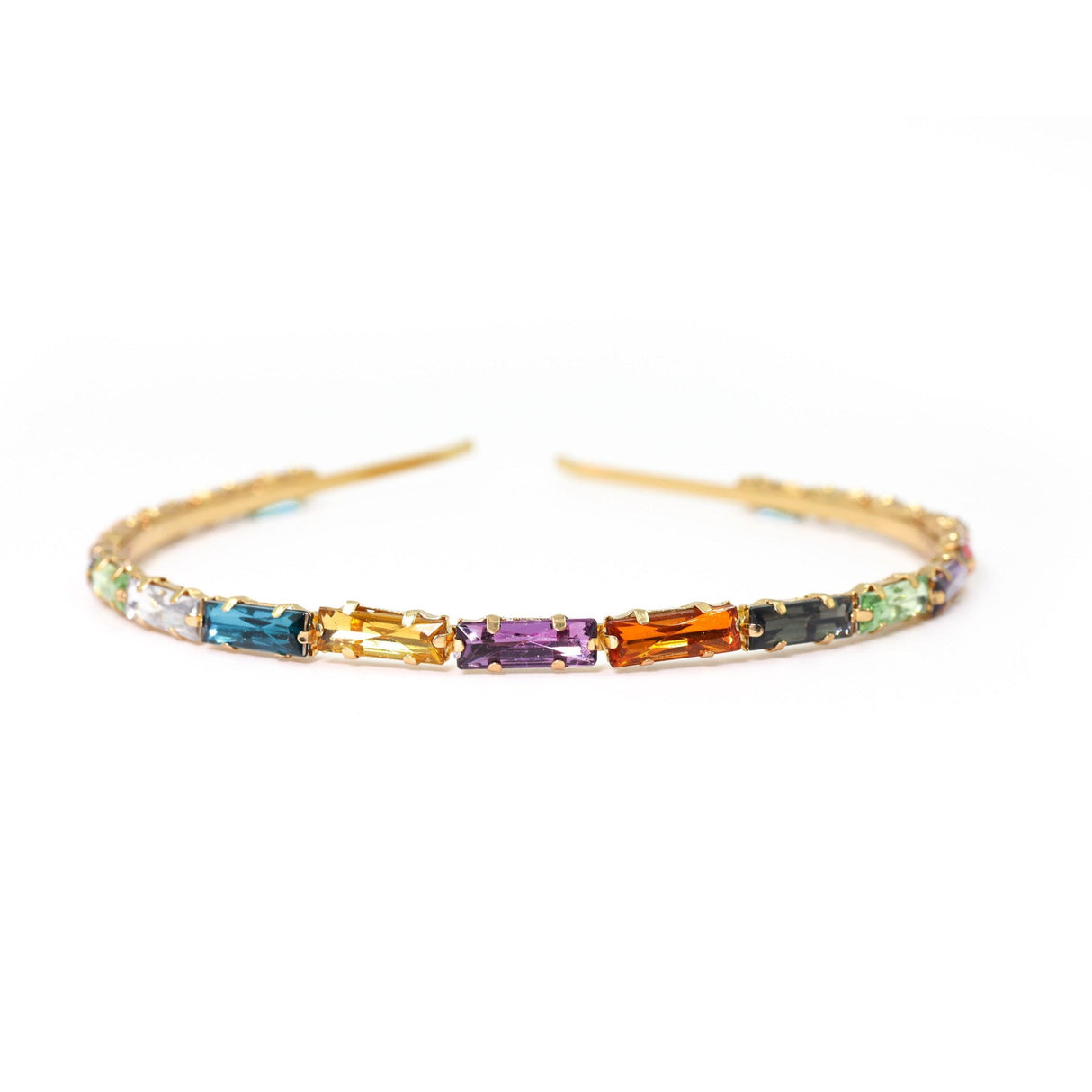 Sleek and Profesh Rainbow Gem Headband by The Bullish Store - Vysn