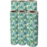 Snowy Trees Christmas Gift Wrap by Present Paper - Vysn