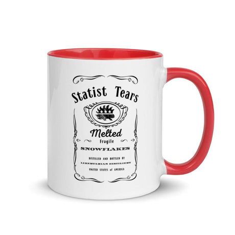 Statist Tears Mug with Color Inside by Proud Libertarian - Vysn