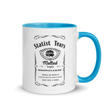 Statist Tears Mug with Color Inside by Proud Libertarian - Vysn