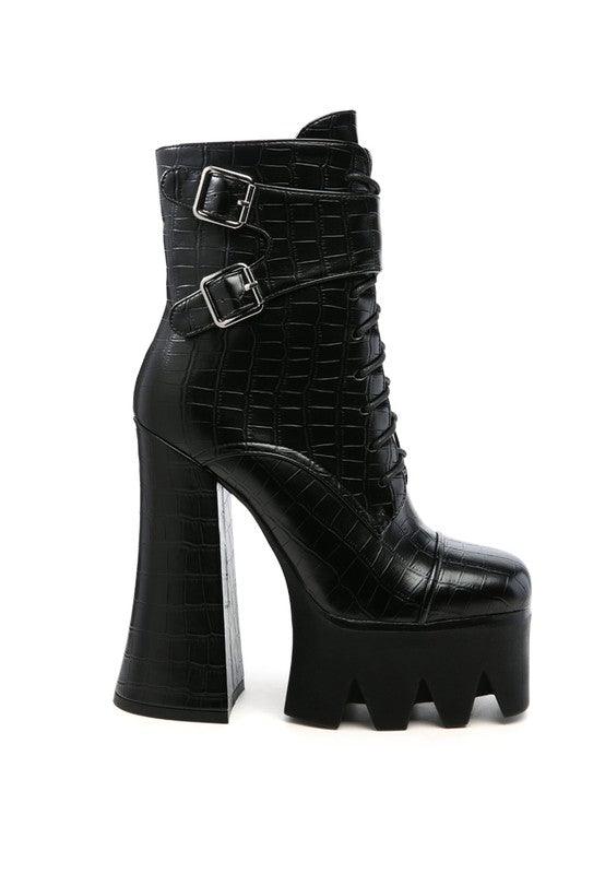 Stomper Trucker Block Boot by Blak Wardrob - Vysn