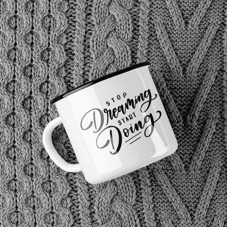 Stop Dreaming Start Doing Inspirational Mug by WinsterCreations™ Official Store - Vysn