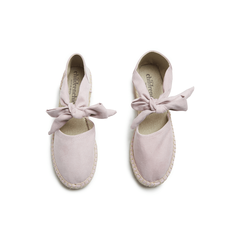 Suede Espadrille in Light Pink by childrenchic - Vysn