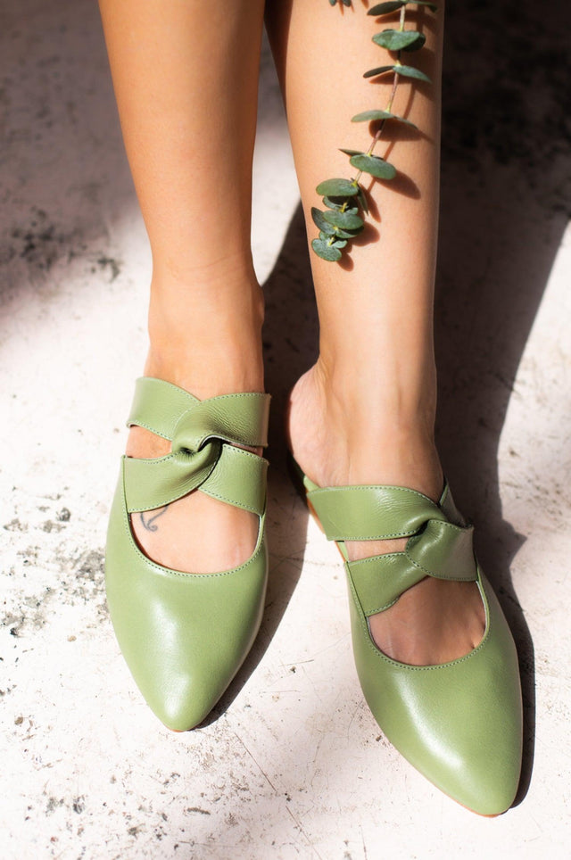 Taj Mahal Pointy Toe Mules by ELF - Vysn