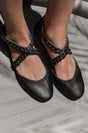 Tallulah Braided Leather Flats by ELF - Vysn