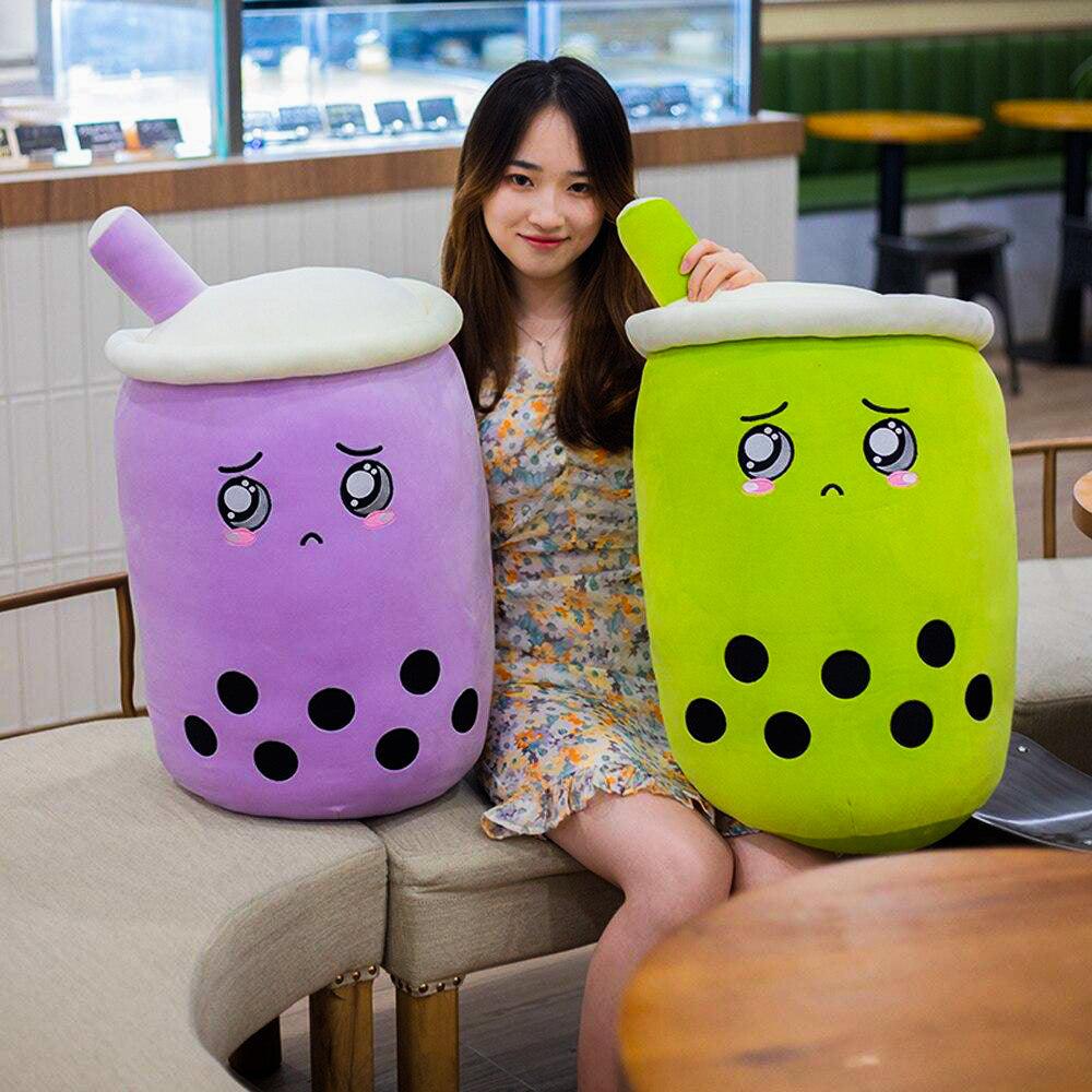 Taro and Matcha Boba Plushie by Subtle Asian Treats - Vysn