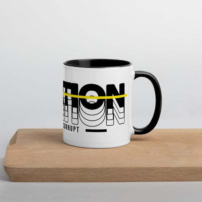Taxation Funds the Corrupt Mug with Color Inside by Proud Libertarian - Vysn