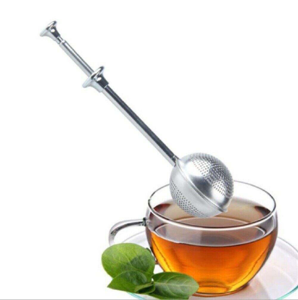 Tea Ball Infusers Long-Handle Stainless Steel Tea Strainer Reusable Tea Diffuser by Plugsus Home Furniture - Vysn