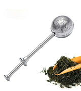 Tea Ball Infusers Long-Handle Stainless Steel Tea Strainer Reusable Tea Diffuser by Plugsus Home Furniture - Vysn