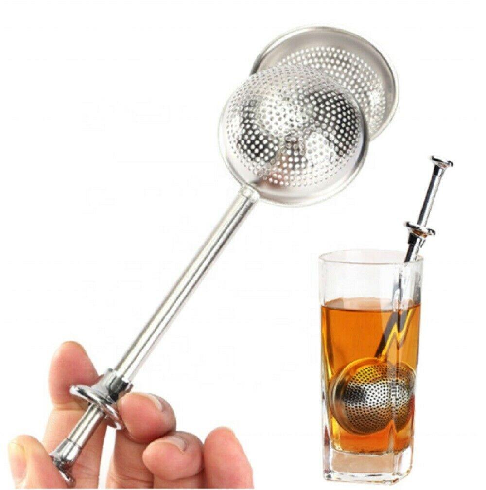 Tea Ball Infusers Long-Handle Stainless Steel Tea Strainer Reusable Tea Diffuser by Plugsus Home Furniture - Vysn