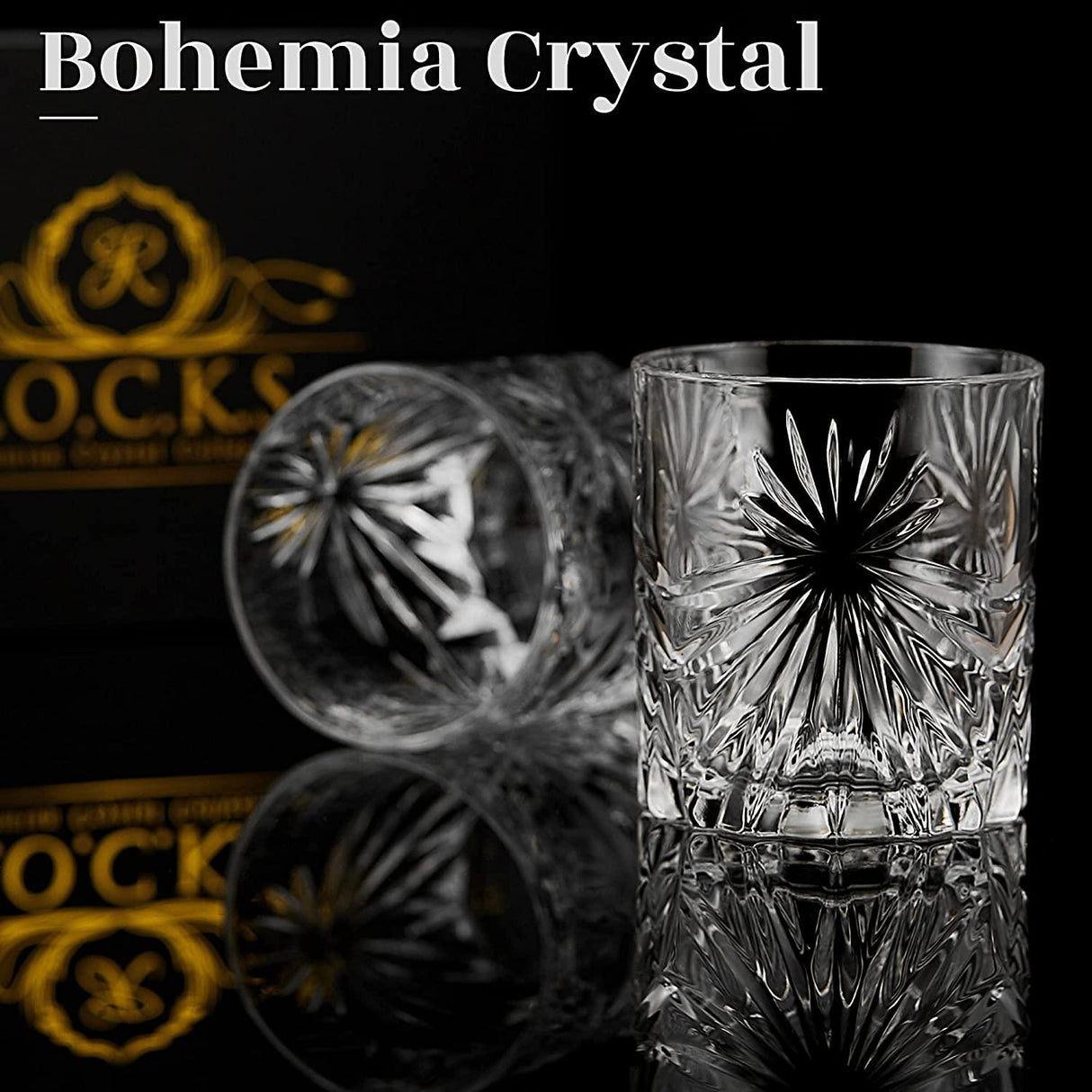 The Eco-Crystal Collection - Soleil Glass Edition by R.O.C.K.S. Whiskey Chilling Stones - Vysn