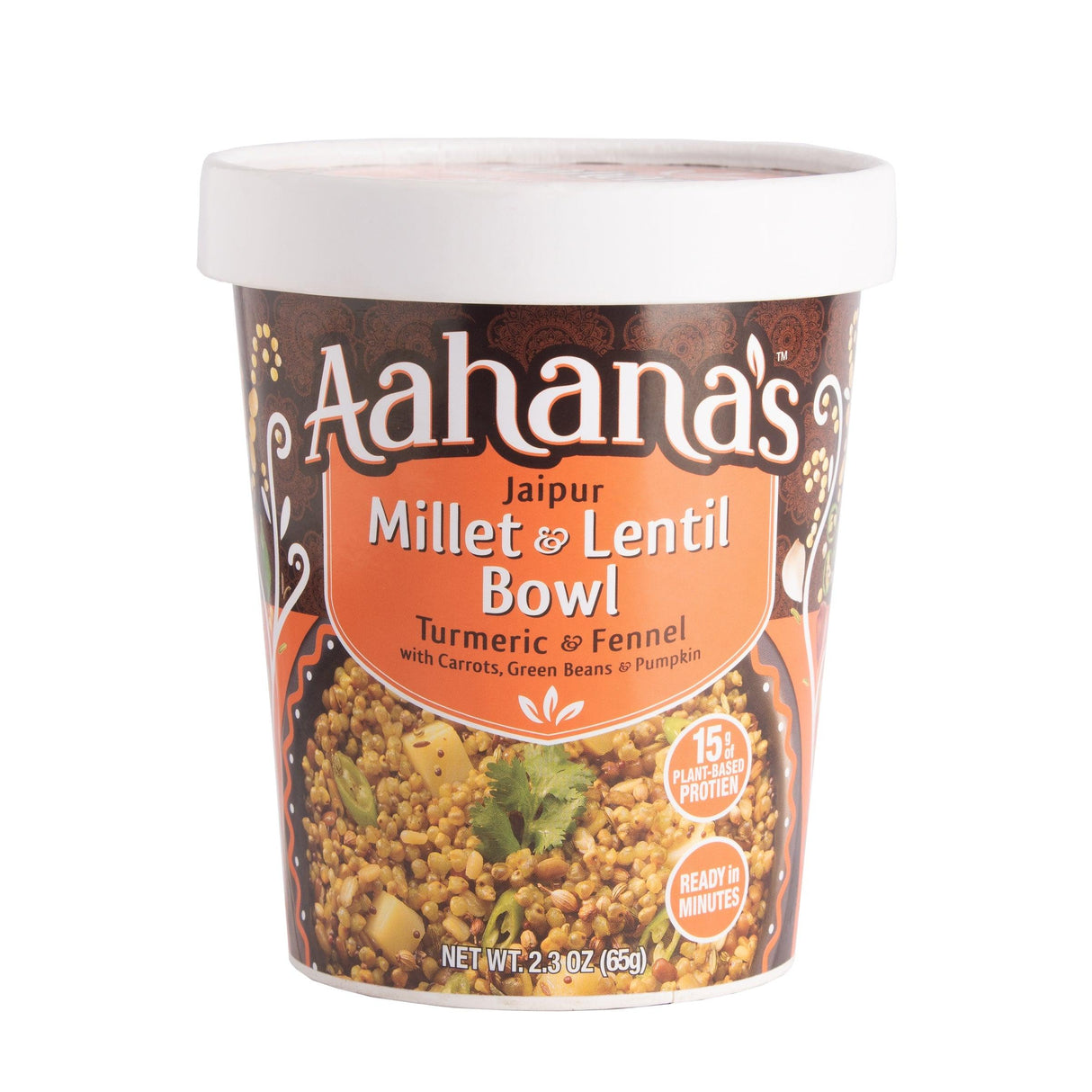 The Four Pack Lentil and Grain Bowls! (Khichdi) - Gluten-Free, 16g Plant-Based Protein, Vegan, NON-GMO, Ready-to-Eat (2.3oz., Pack of 4) by aahanasnaturals.com - Vysn