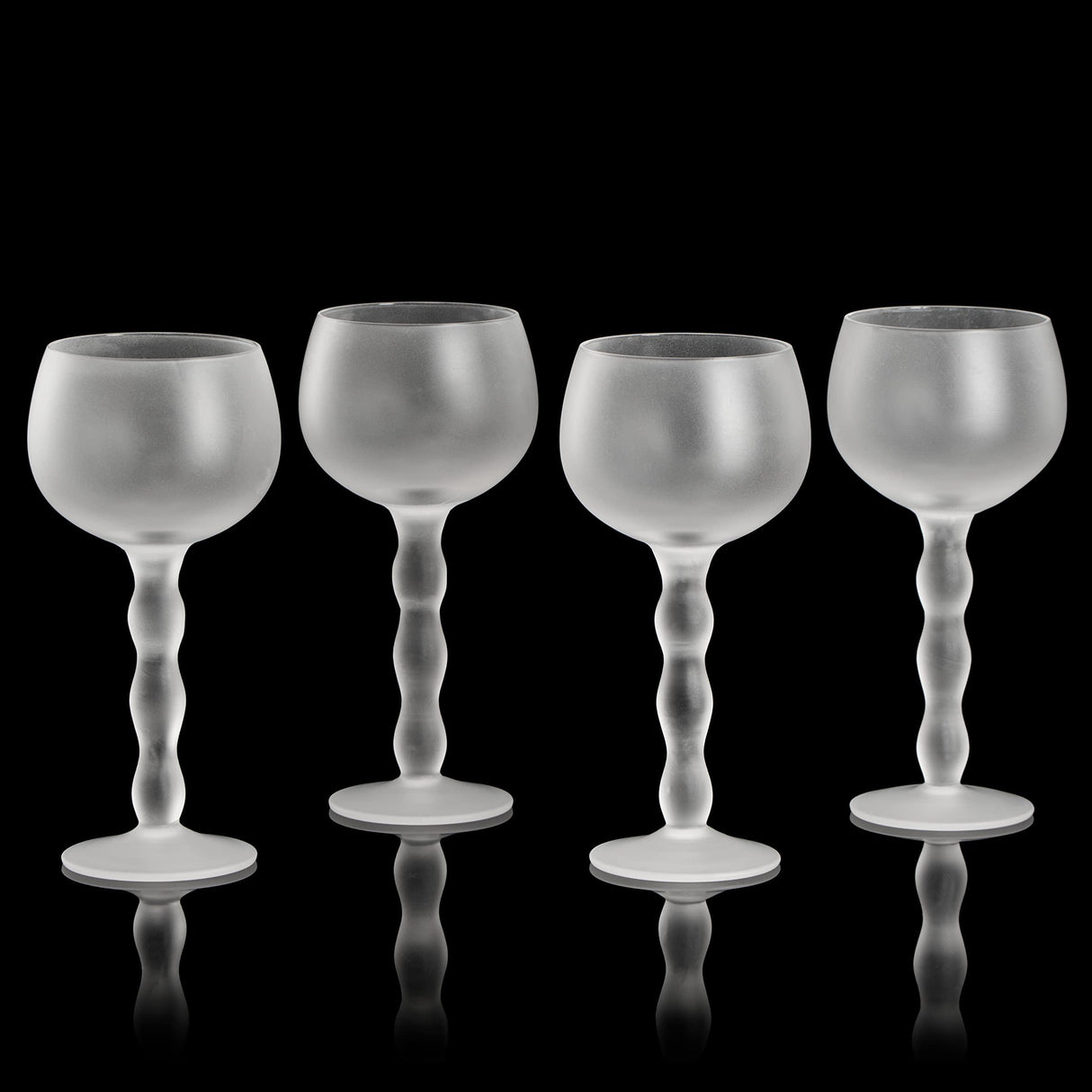 The Wine Savant Aesthetic Cloud Elegant Crystal Wine & Water Glasses, Hand Blown, Premium Trendy Sand Blasted Glasses - Stemmed Red White Wine Glasses, 100% Lead-Free - Pinot Noir - 7 oz Rim by The Wine Savant - Vysn