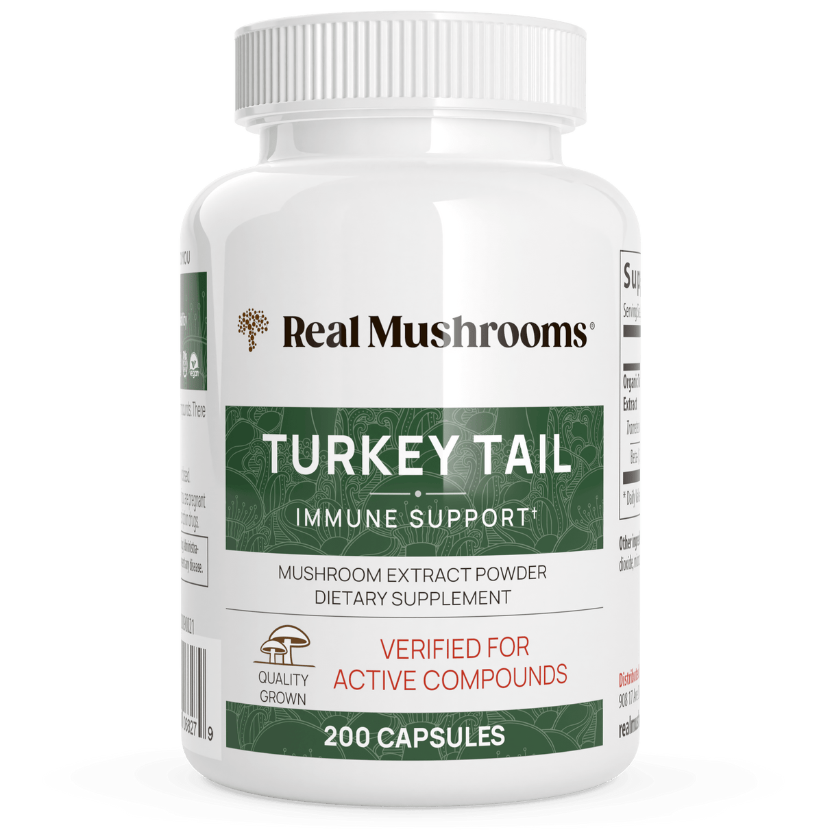 Turkey Tail Extract Capsules by Real Mushrooms - Vysn