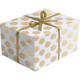 Two-Sided Gold Silver Dot Gift Wrap by Present Paper - Vysn