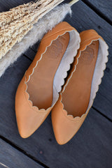 Valentina Leather Ballet Flats by ELF - Vysn