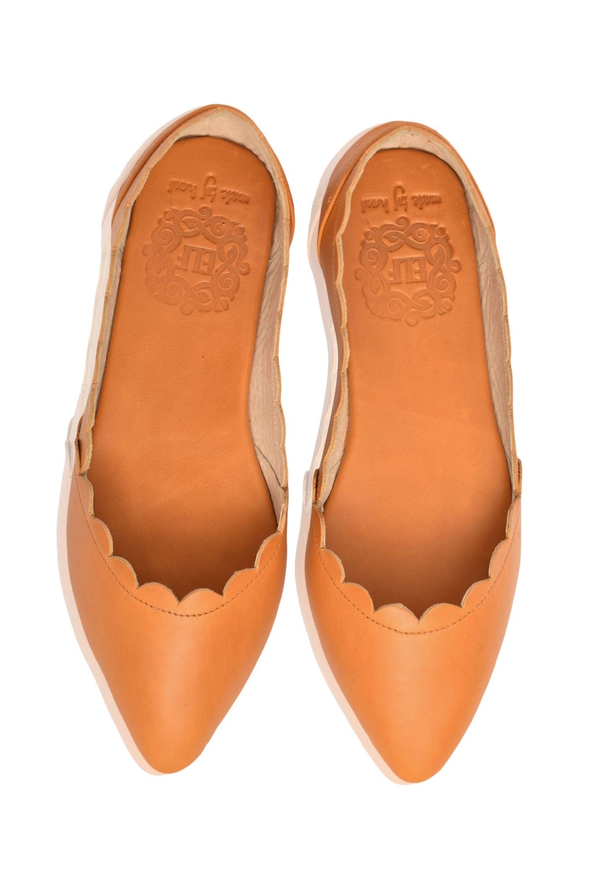 Valentina Leather Ballet Flats by ELF - Vysn