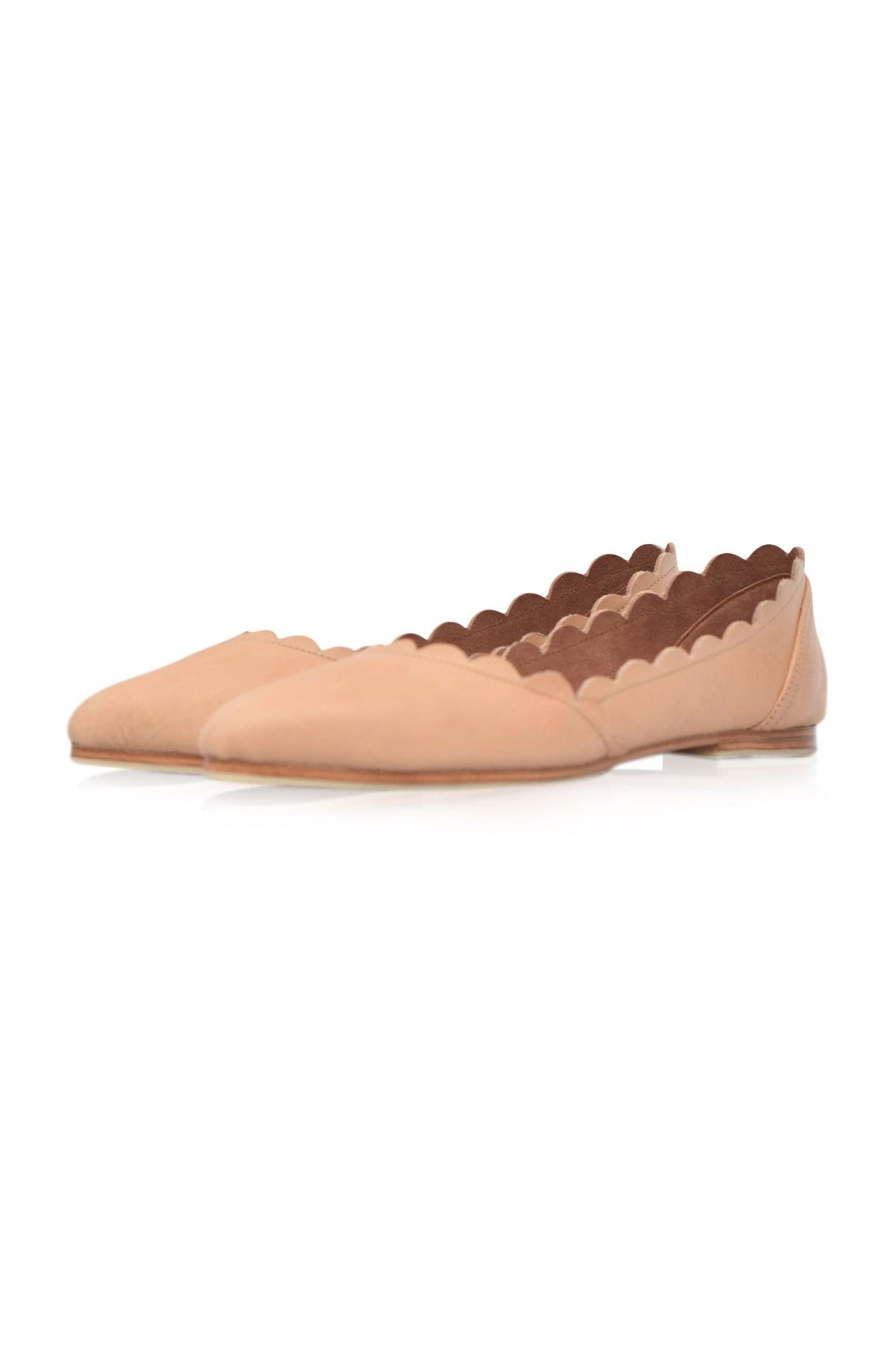 Valentina Leather Ballet Flats by ELF - Vysn