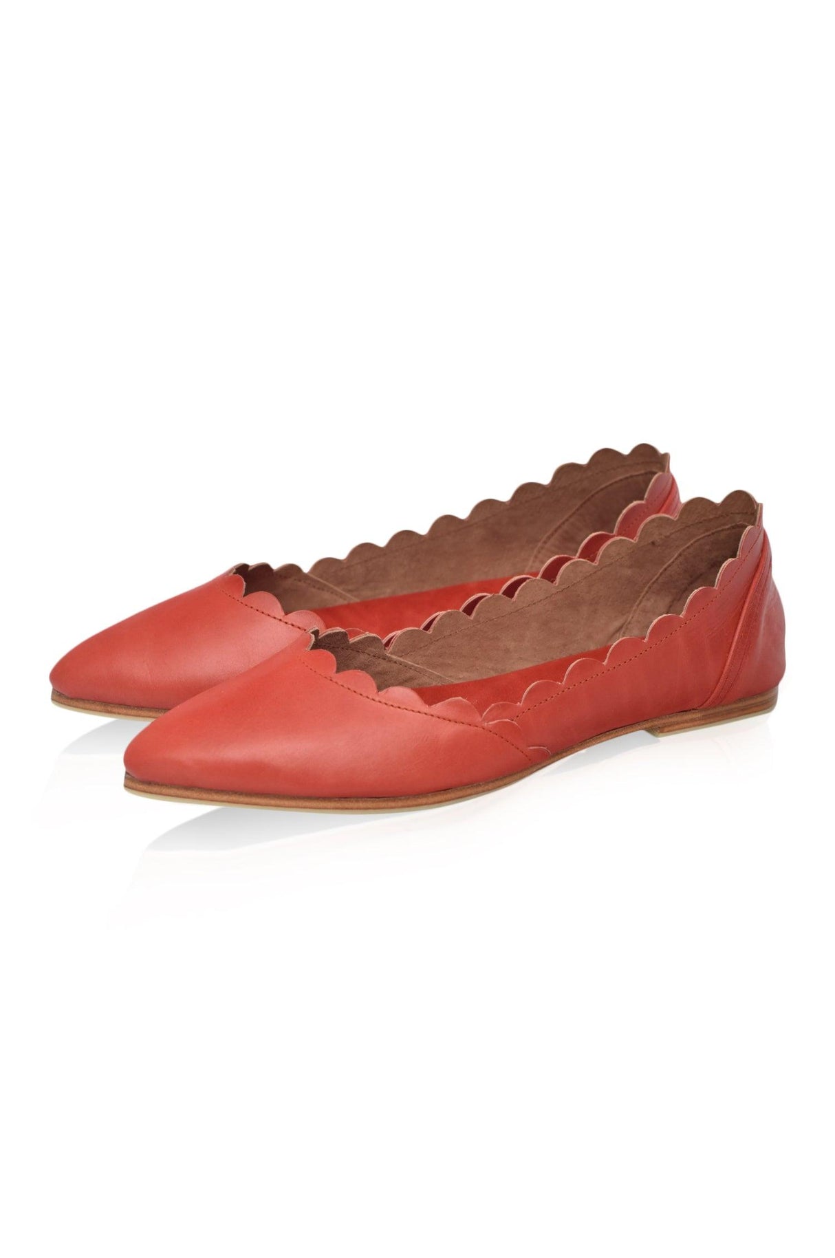 Valentina Leather Ballet Flats by ELF - Vysn