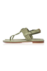 Venetian T-strap Leather Sandals by ELF - Vysn